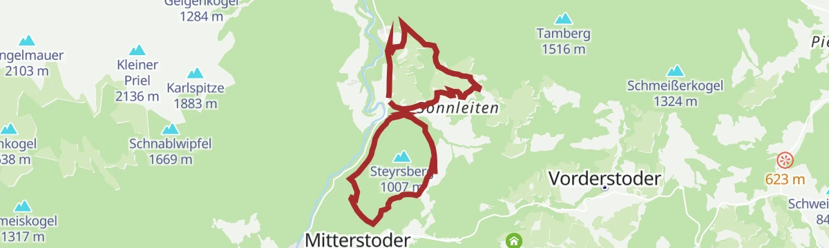 Route map: Mostbauern-Runde (RundWanderWelt Hinterstoder)